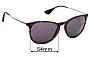 Sunglass Fix Replacement Lenses for Ray-Ban RB4171L Erika - 54mm Wide 