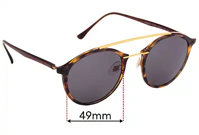 Ray-Ban RB4266 LightRay Replacement Lenses 49mm wide 