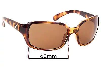 Ray-Ban RAJ1554 - 43mm high Ersatzgläser 60mm wide 