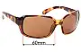 Sunglass Fix Replacement Lenses for Ray-Ban RAJ1554 - 43mm high - 60mm Wide 