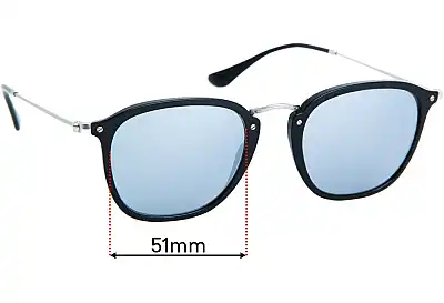 Ray-Ban RB2448-N Replacement Lenses 51mm wide 