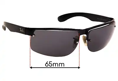 Ray-Ban RB3403 Ersatzgläser 65mm wide 