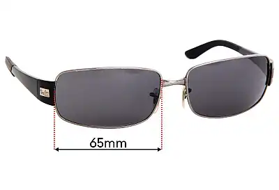 Ray-Ban RB3421 Lentes de Repuesto 65mm wide 