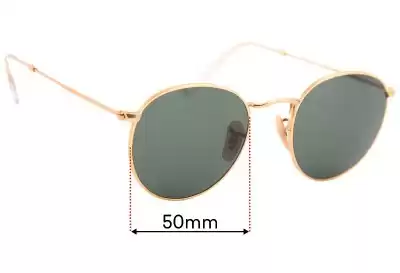 Ray-Ban RB3447 Round Metal Ersatzlinsen 50mm wide 