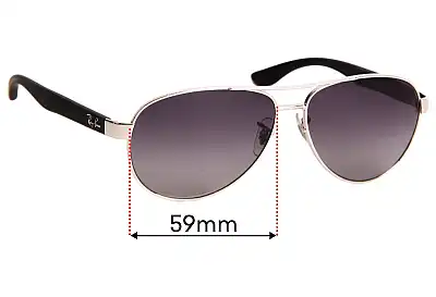 Ray-Ban RB3457 Ersatzgläser 59mm wide 