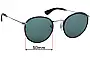 Sunglass Fix Replacement Lenses for Ray-Ban RB3475-Q Round Craft - 50mm Wide 
