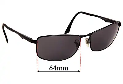 Ray-Ban RB3498 Ersatzgläser 64mm wide 