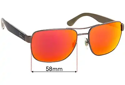 Ray-Ban RB3530 Ersatzgläser 58mm wide 