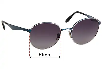 Ray-Ban RB3537 Replacement Lenses 51mm wide 