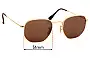 Sunglass Fix Lentes de Repuesto para Ray-Ban RB3548-N Hexagonal - 51mm Wide 