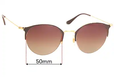 Ray-Ban RB3578 Replacement Lenses 50mm wide 
