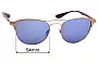 Sunglass Fix Ersatzgläser für Ray-Ban RB3596 - 54mm Wide 