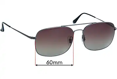 Ray-Ban RB3611 Ersatzgläser 60mm wide 