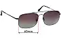 Sunglass Fix Replacement Lenses for Ray-Ban RB3611 - 60mm Wide 