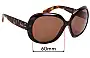 Sunglass Fix Ersatzgläser für Ray-Ban RB4098 Jackie Ohh II - 60mm Wide 
