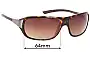 Sunglass Fix Replacement Lenses for Ray-Ban RB4120 - 64mm Wide 