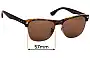 Sunglass Fix Replacement Lenses for Ray-Ban RB4175 Clubmaster Oversized - 57mm Wide 