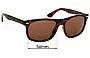 Sunglass Fix Ersatzgläser für Ray-Ban RB4226 - 56mm Wide 