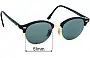 Sunglass Fix Replacement Lenses for Ray-Ban RB4246 Clubround - 51mm Wide 