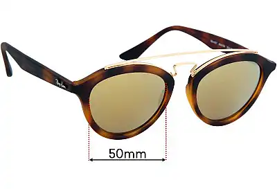 Ray-Ban RB4257 Gatsby II Replacement Lenses 50mm wide 