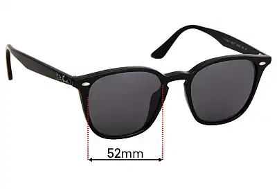 Ray-Ban RB4258-F Ersatzgläser 52mm wide 