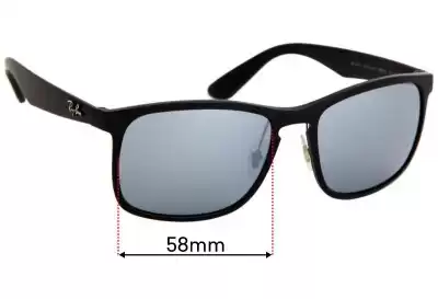 Ray-Ban RB4264 Ersatzlinsen 58mm wide 