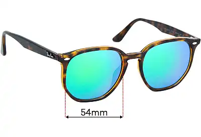 Ray-Ban RB4306-F Ersatzgläser 54mm wide 