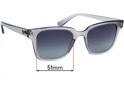 Ray-Ban RB4323 Ersatzgläser 51mm wide 