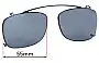 Sunglass Fix Replacement Lenses for Ray-Ban RB5228-C Clip On - 55mm Wide 
