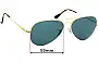 Sunglass Fix Lentes de Repuesto para Ray-Ban RB6589 - 59mm Wide 