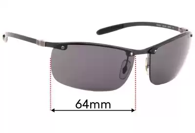 Ray-Ban RB8306 Tech Ersatzlinsen 64mm wide 
