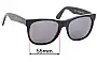 Sunglass Fix Ersatzgläser für Retro Super Future Super Future - 55mm Wide 