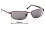 Sunglass Fix Ersatzgläser für Revo 3050 - 61mm Wide 