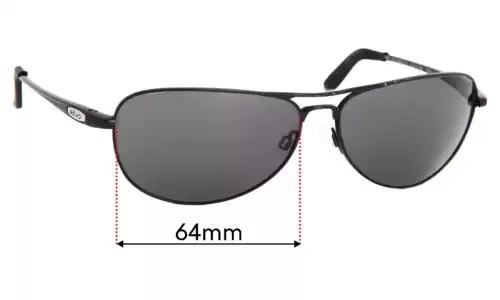 Revo RE3086 Replacement Lenses 64mm wide 