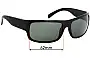 Sunglass Fix Replacement Lenses for Rip Curl Raglan - 62mm Wide 