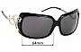 Sunglass Fix Verres de Remplacement pour Roberto Cavalli Adrasto 302 - 64mm Wide 