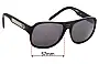 Sunglass Fix Replacement Lenses for Roxy Chillin - 57mm Wide 