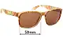 Sunglass Fix Verres de Remplacement pour Rudy Project Spin Hawk SP31 - 58mm Wide 