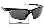 Sunglass Fix Replacement Lenses for Rudy Project Stratofly - 71mm Wide 