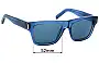 Sunglass Fix Replacement Lenses for Saint Laurent  Bold 5 - 52mm Wide 