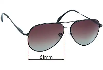 Serengeti Carrara 8295RX Replacement Lenses 61mm wide 