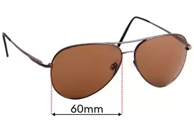 Serengeti Medium Aviator Replacement Lenses 60mm wide 