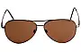 Serengeti Medium Aviator Replacement Lenses Front View 