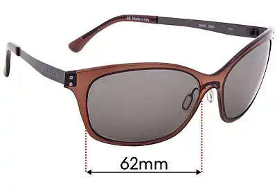 Serengeti Sara Replacement Lenses 62mm wide 
