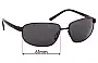 Sunglass Fix Lentes de Repuesto para Serengeti Trapani - 61mm Wide 