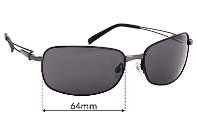 Serengeti Trieste Replacement Lenses 64mm wide 