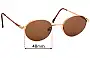 Sunglass Fix Replacement Lenses for Sferoflex S416 - 48mm Wide 