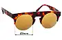 Sunglass Fix Replacement Lenses for Shanghai Tang  1AF28A5 - 49mm Wide 