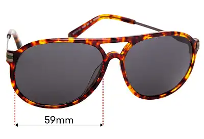 Specsavers Klopp Sun Rx Replacement Lenses 59mm wide 