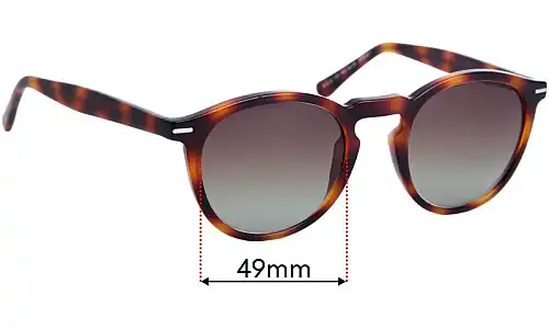 Sunglass Fix Replacement Lenses for Specsavers Rhyl Sun Rx - 49mm Wide 